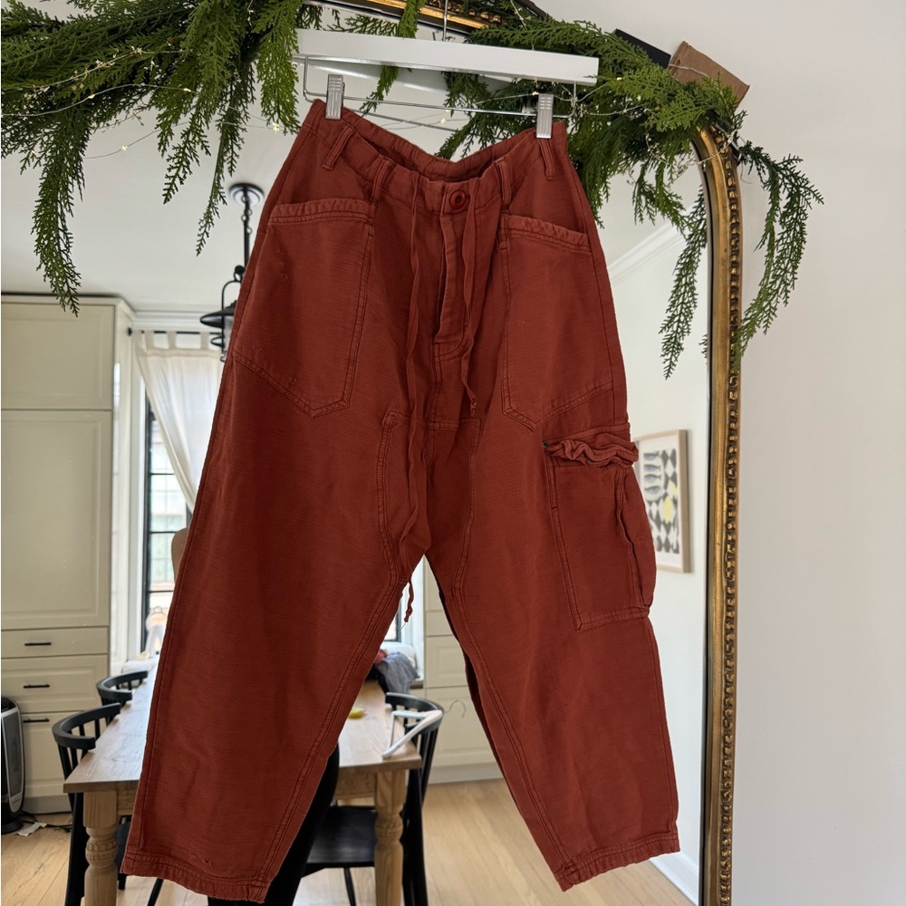 Free people Rust Cargo Pants